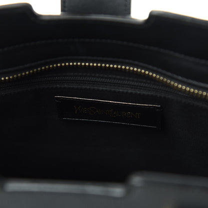 Saint Laurent Textured Calfskin Small Classic Y Cabas Black 8 of 10