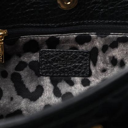 Dolce & Gabbana Calfskin Quilted Extra Large Miss Sicily Satchel Black 7 of 13
