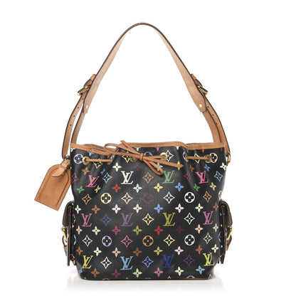 Louis Vuitton Monogram Multicolor Petit Noe Black 1 of 11