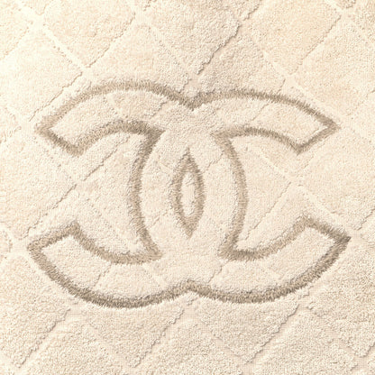 Chanel Terry Cotton CC Beach Tote Towel Set Ivory 9 of 19