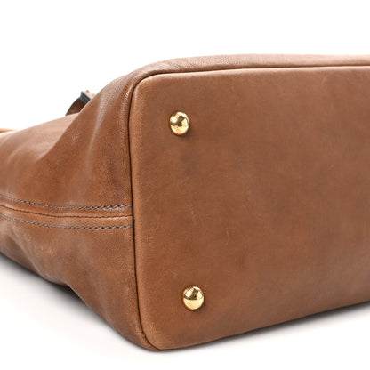 Miu Miu Nappa Large Aventure Bag Cognac Sabbia 8 of 10