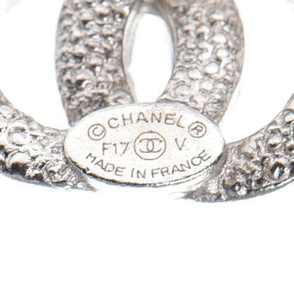 Chanel Crystal CC Earrings Silver 5 of 6
