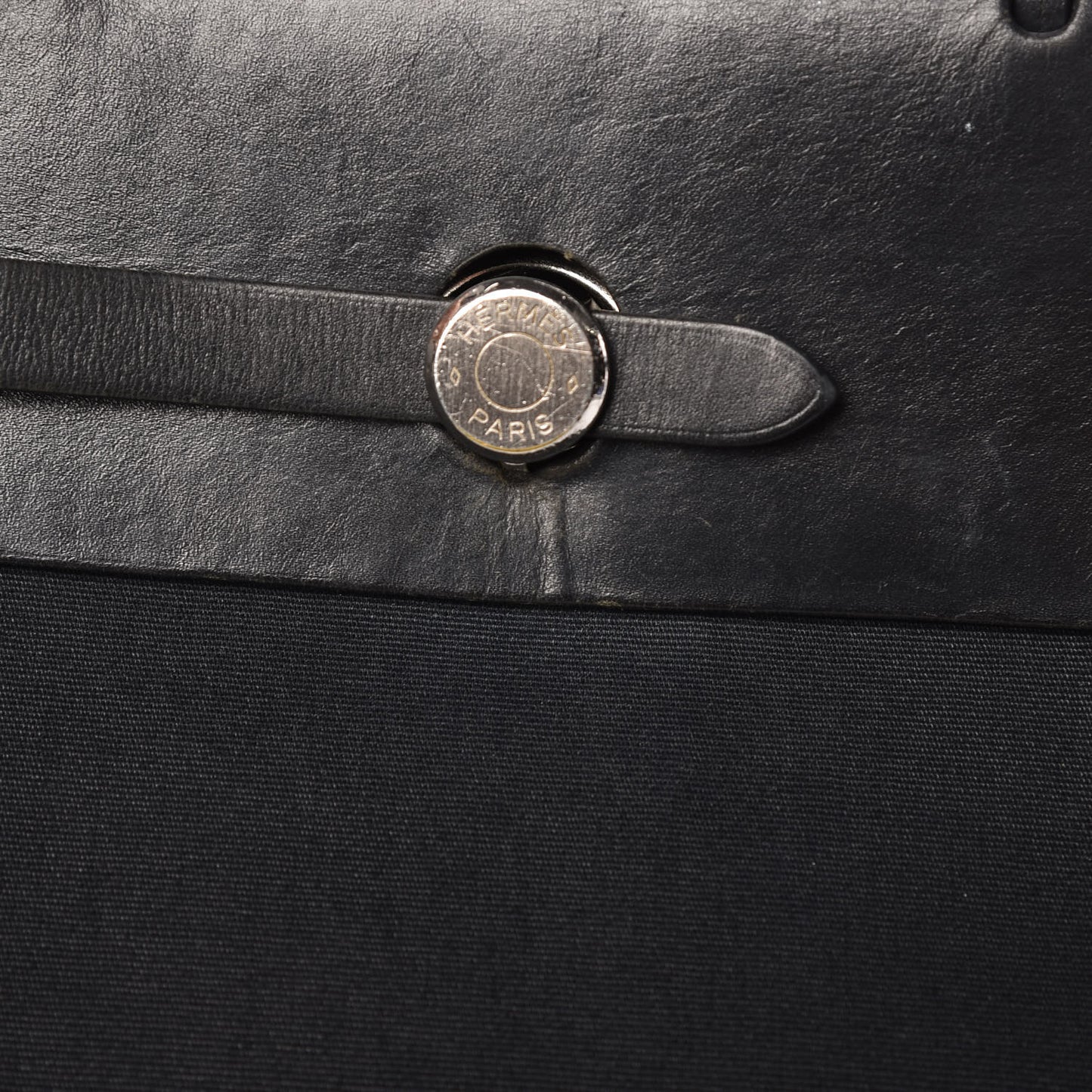 Toile Vache Calfskin Herbag 30 PM Backpack Black