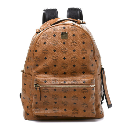 MCM Visetos Medium Stark Backpack Cognac 1 of 8