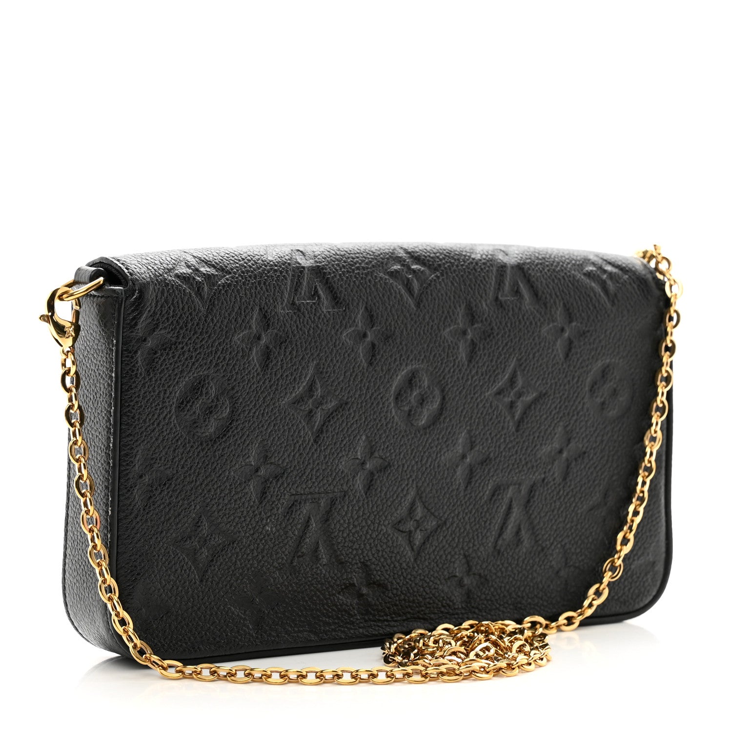 Louis Vuitton Empreinte Pochette Felicie Chain Wallet Black 4 of 10