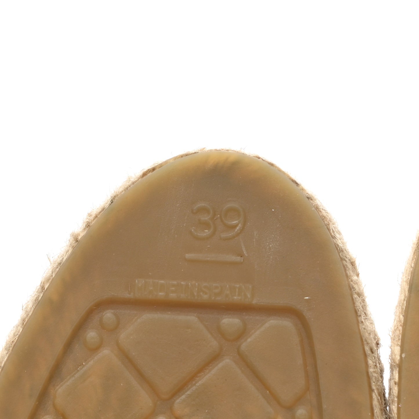 Lambskin CC Espadrilles 39 Beige Black