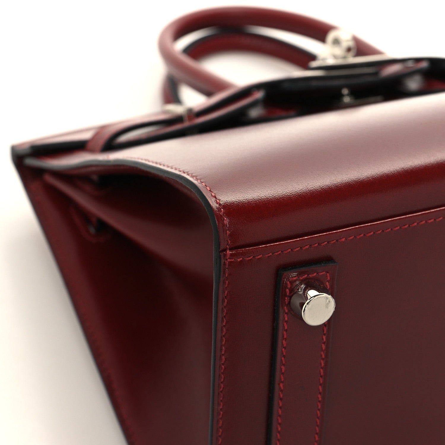 Hermes Box Birkin Sellier 25 Rouge H 9 of 13