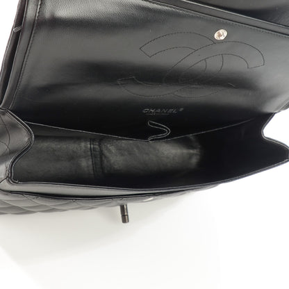 Chanel Lambskin Quilted Jumbo Double Flap So Black 5 of 8