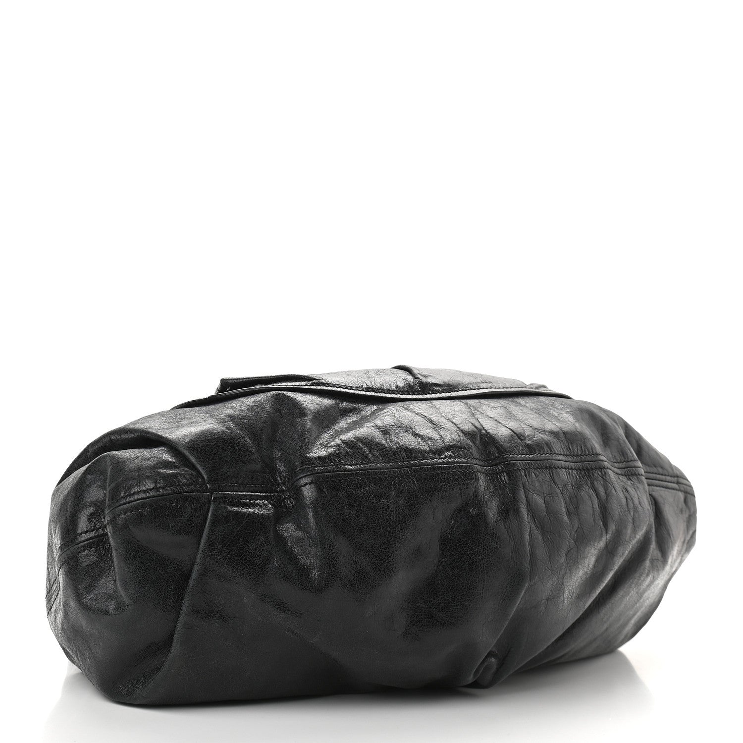 Miu Miu Vitello Lux Gathered Hobo Black 4 of 9