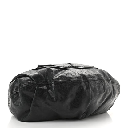 Miu Miu Vitello Lux Gathered Hobo Black 4 of 9