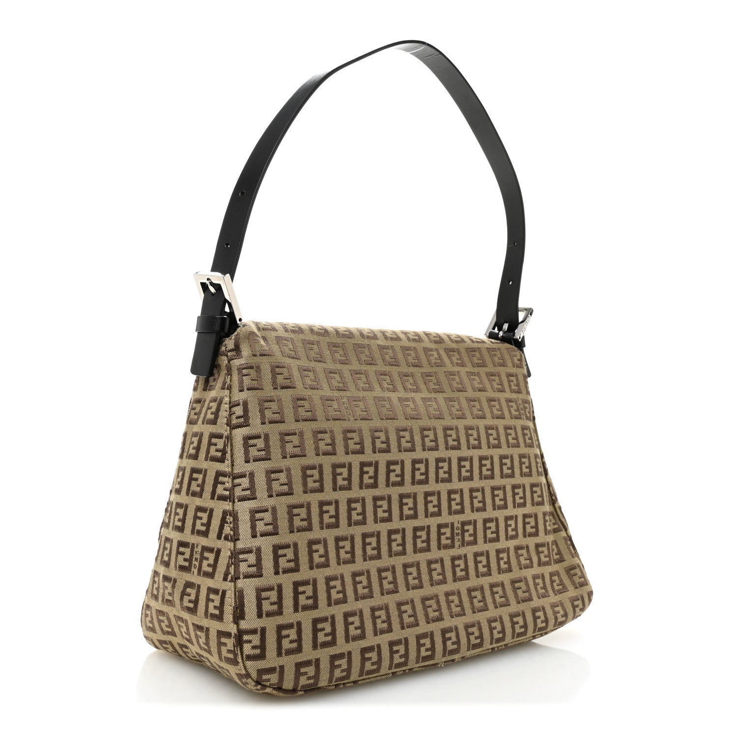 Fendi Zucchino Vitello Mama Baguette Testa di Moro Beige 3 of 9
