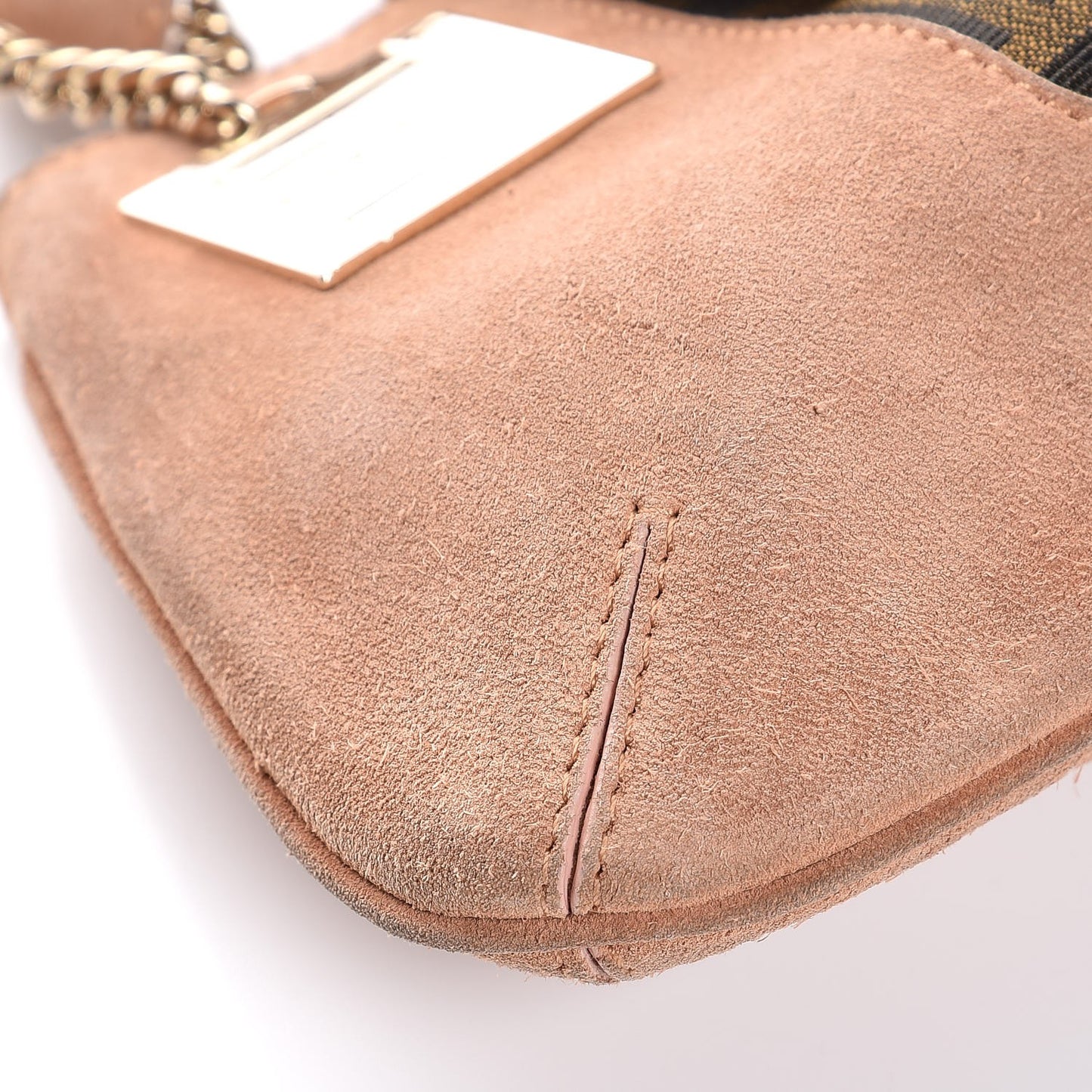 Suede Zucca Baguette Pink