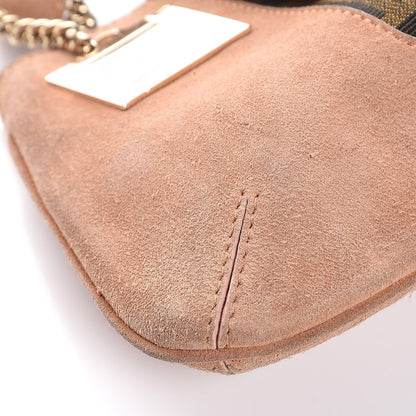 Fendi Suede Zucca Baguette Pink 11 of 13