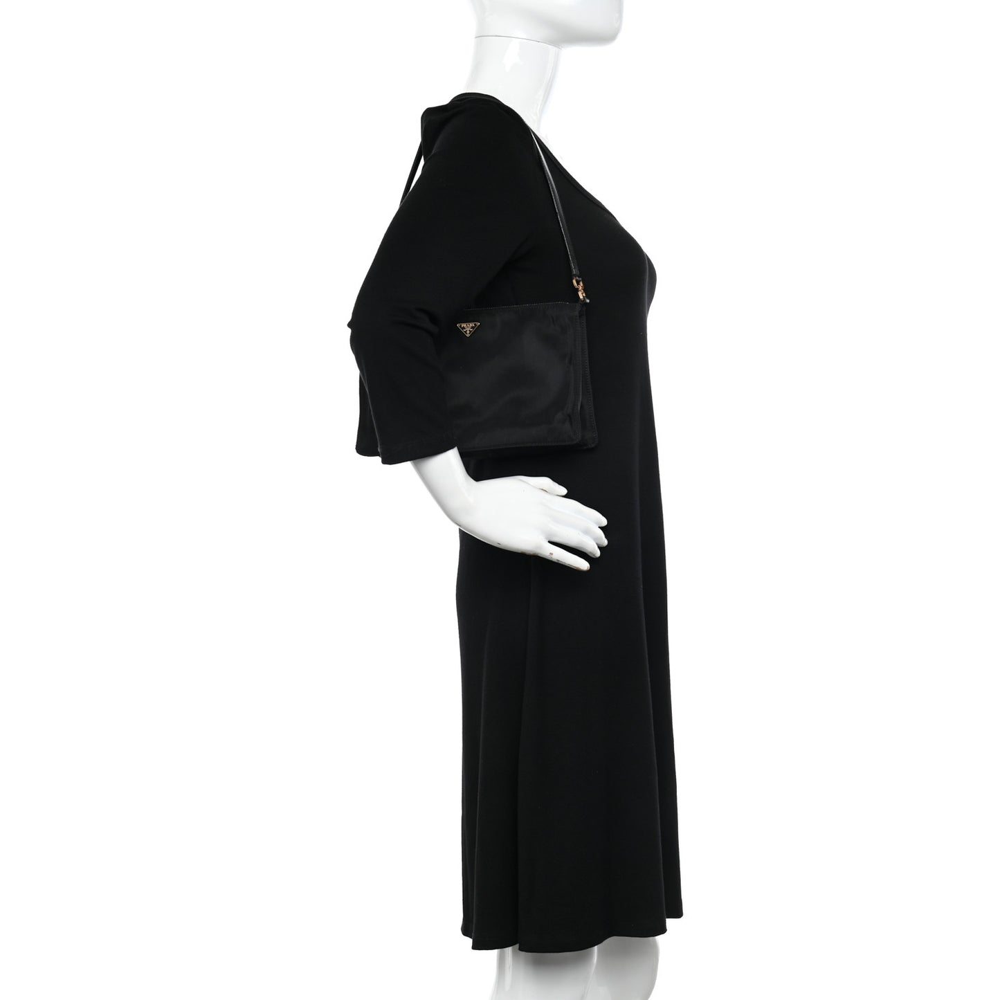 Tessuto Nylon Saffiano Pochette Black