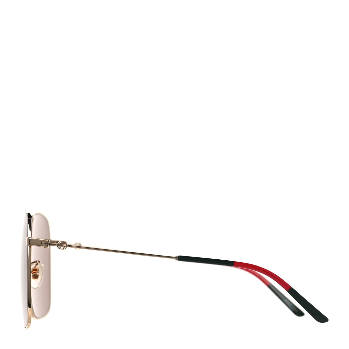 Web Rectangular Frame Interlocking G Sunglasses GG0394S Green Red