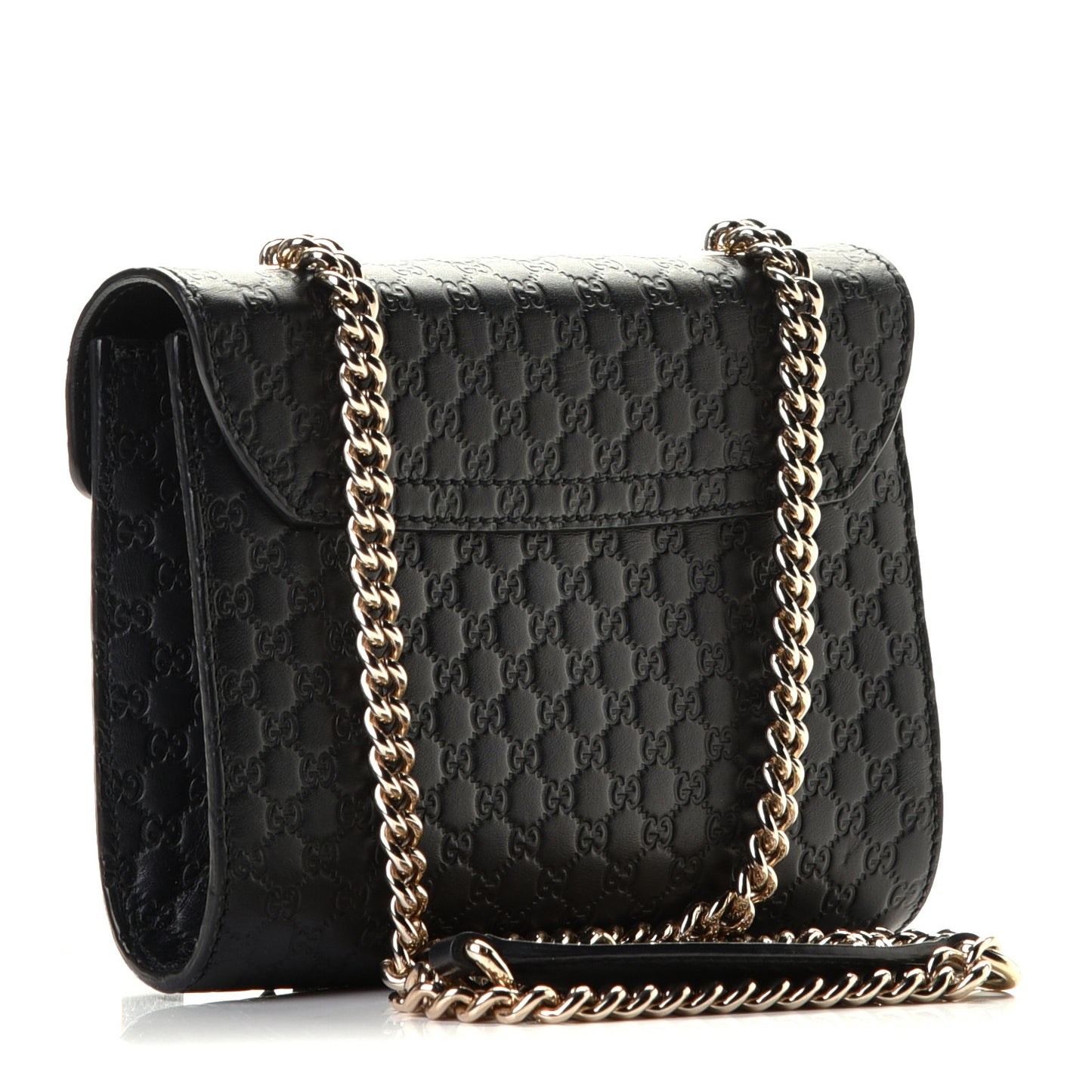 Microguccissima Mini Emily Shoulder Bag Black