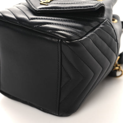 Saint Laurent Lambskin Matelasse Monogram Joe Nano Bucket Bag Black 10 of 11