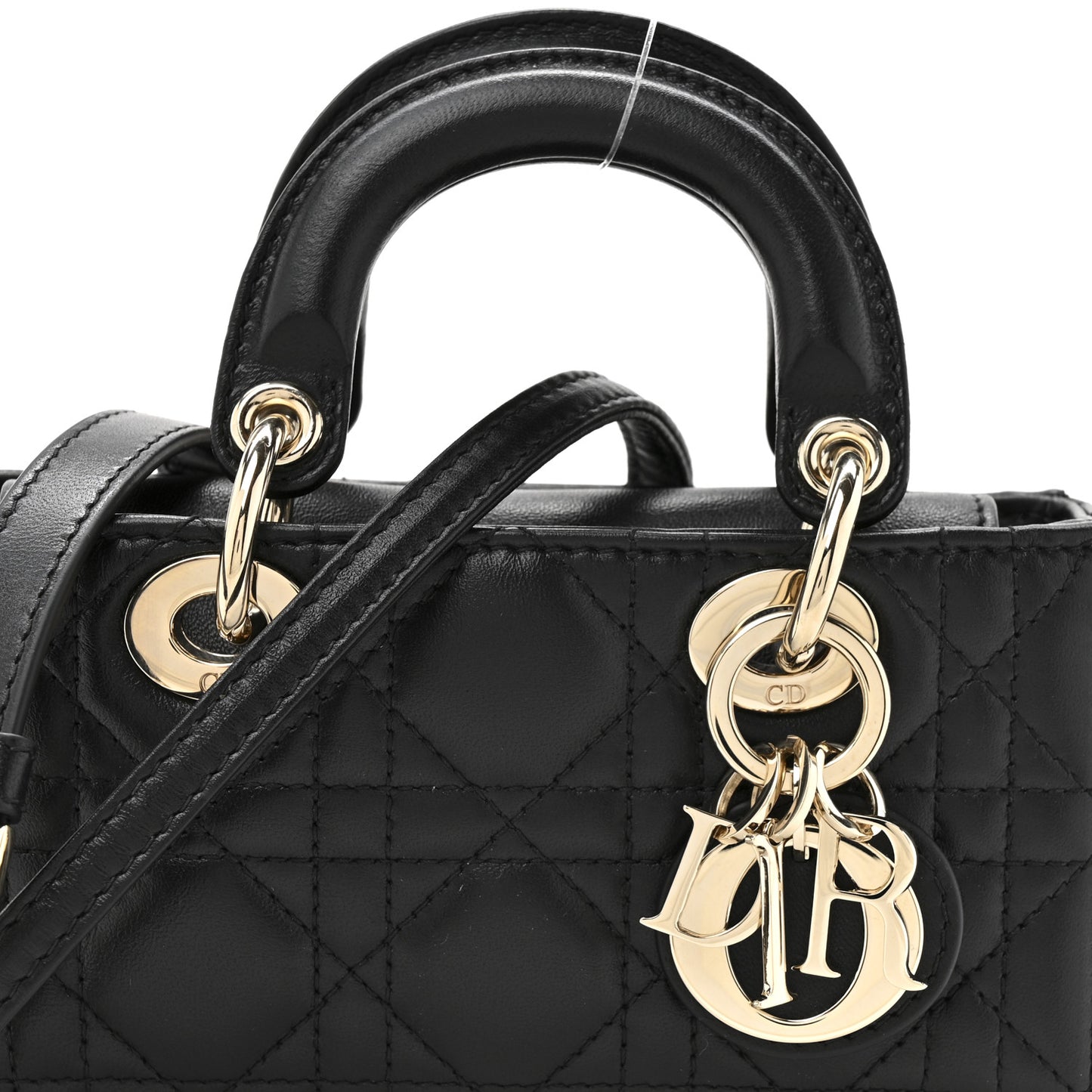 Lambskin Cannage Micro Lady D-Joy Black