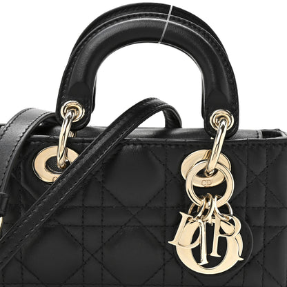 Christian Dior Lambskin Cannage Micro Lady D-Joy Black 8 of 10