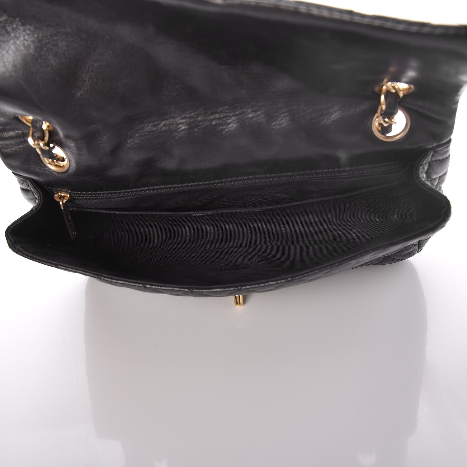 Chanel Lambskin Micro Quilted Small Single Flap Black 7 of 9