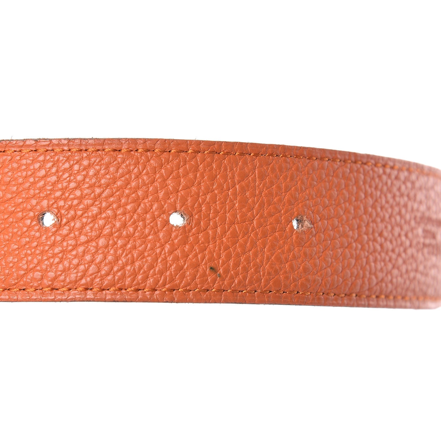 Hermes Swift Togo 32mm Constance Reversible H Belt 85 Black Orange 4 of 9