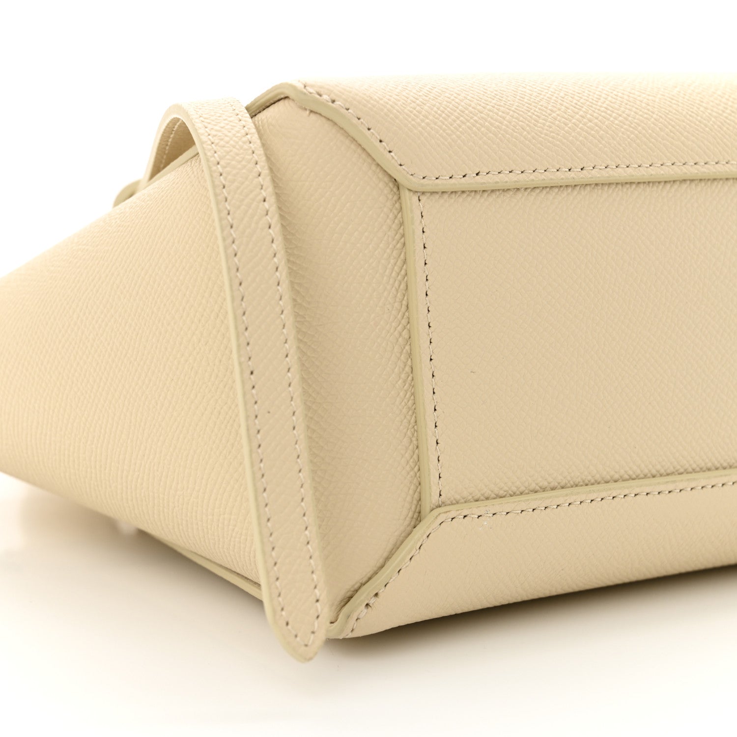 Celine Grained Calfskin Nano Belt Bag Chalk 9 of 10