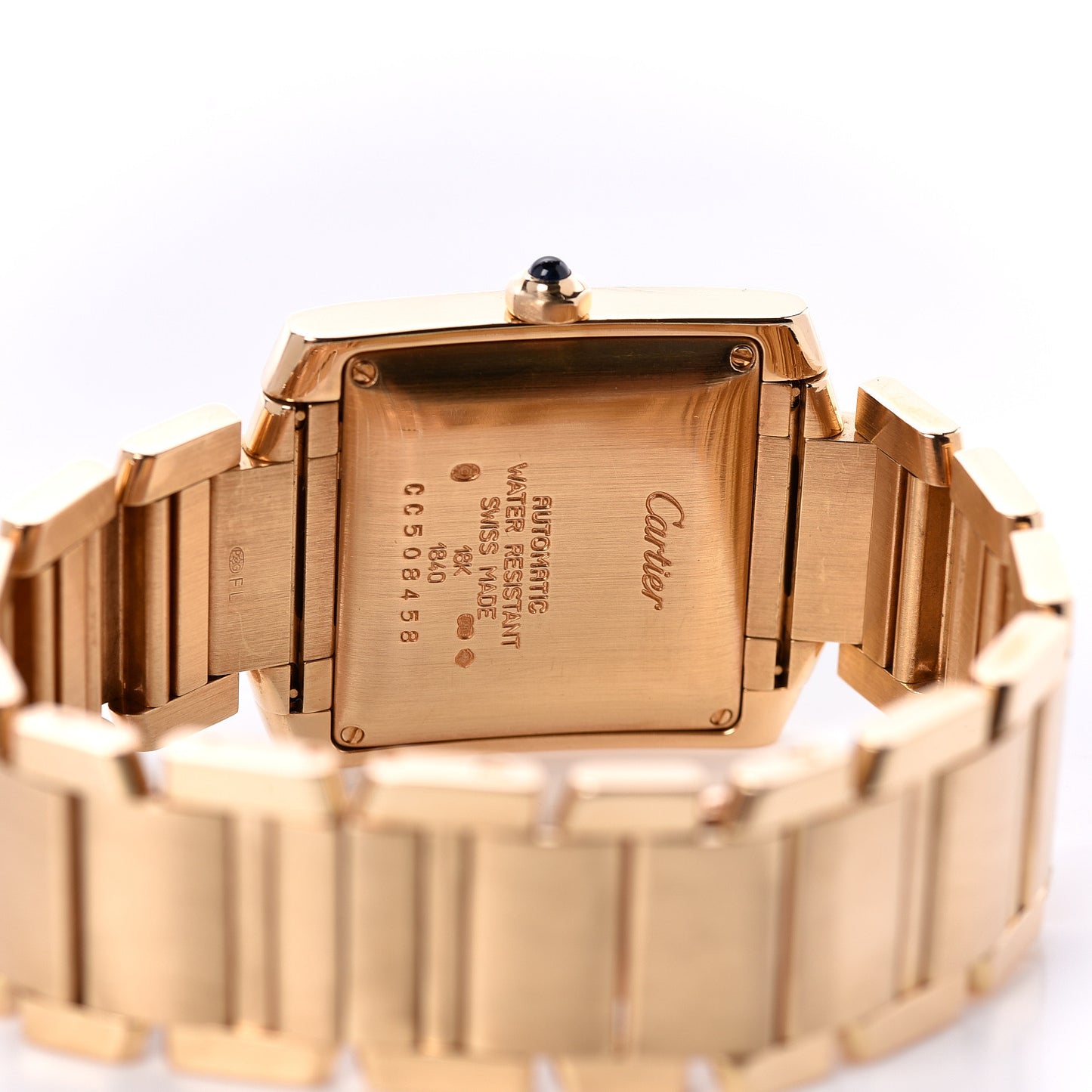 18K Yellow Gold 28mm Tank Francaise Automatic Watch