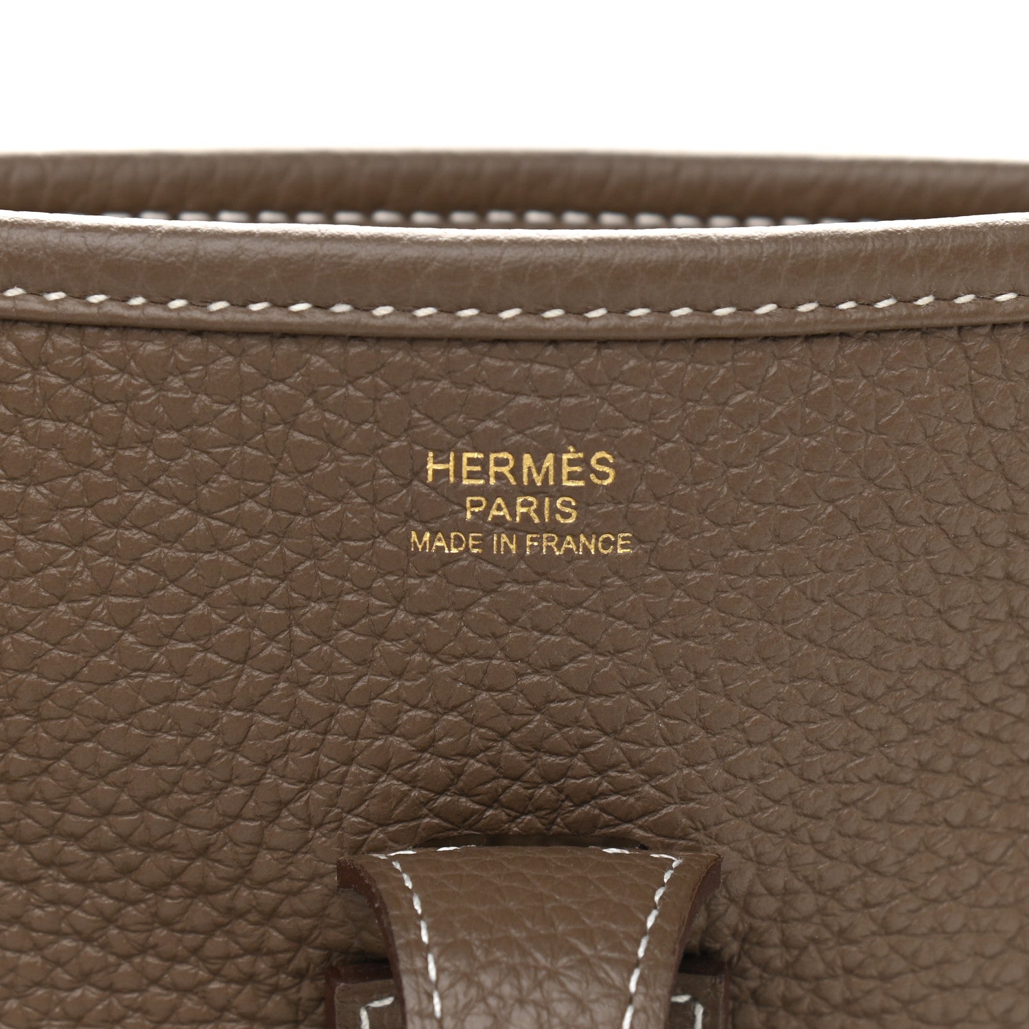 Hermes Taurillon Clemence Evelyne III PM Etoupe 6 of 9