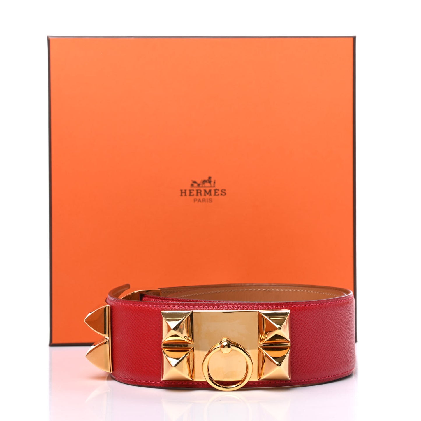 Epsom Collier De Chien CDC Belt 75 Rouge Casaque