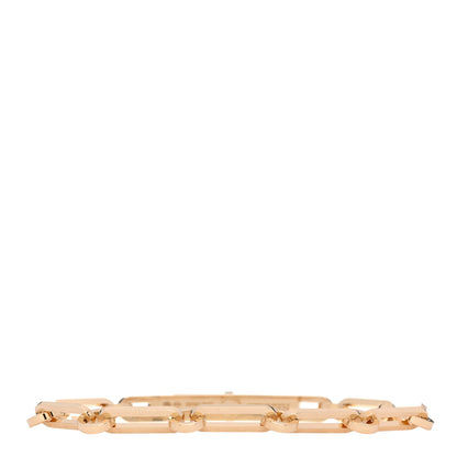 Hermes 18K Yellow Gold Diamond PM Kelly Chaine Bracelet ST 2 of 4