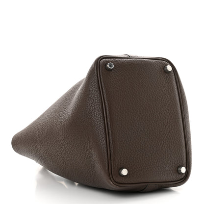 Hermes Taurillon Clemence Picotin 18 PM Cafe 4 of 10