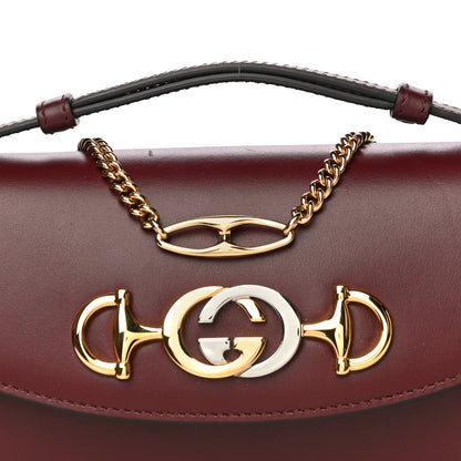 Gucci Shibuya Calfskin Mini Zumi Shoulder Bag Vintage Bordeaux 12 of 15