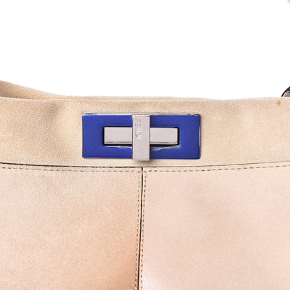 Fendi Suede Airbrushed Large Peekaboo Iconic Satchel Multicolor 12 of 12