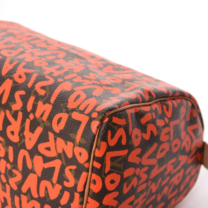 Louis Vuitton Monogram Graffiti Speedy 30 Orange 15 of 17