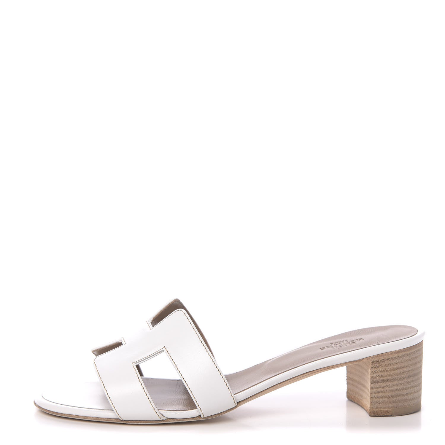 Hermes Calfskin Oasis Sandals 39 White 1 of 13