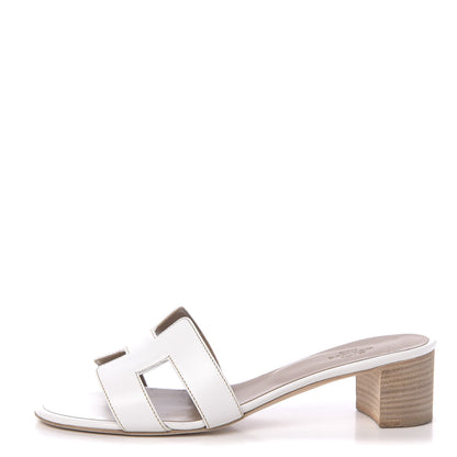 Hermes Calfskin Oasis Sandals 39 White 1 of 13