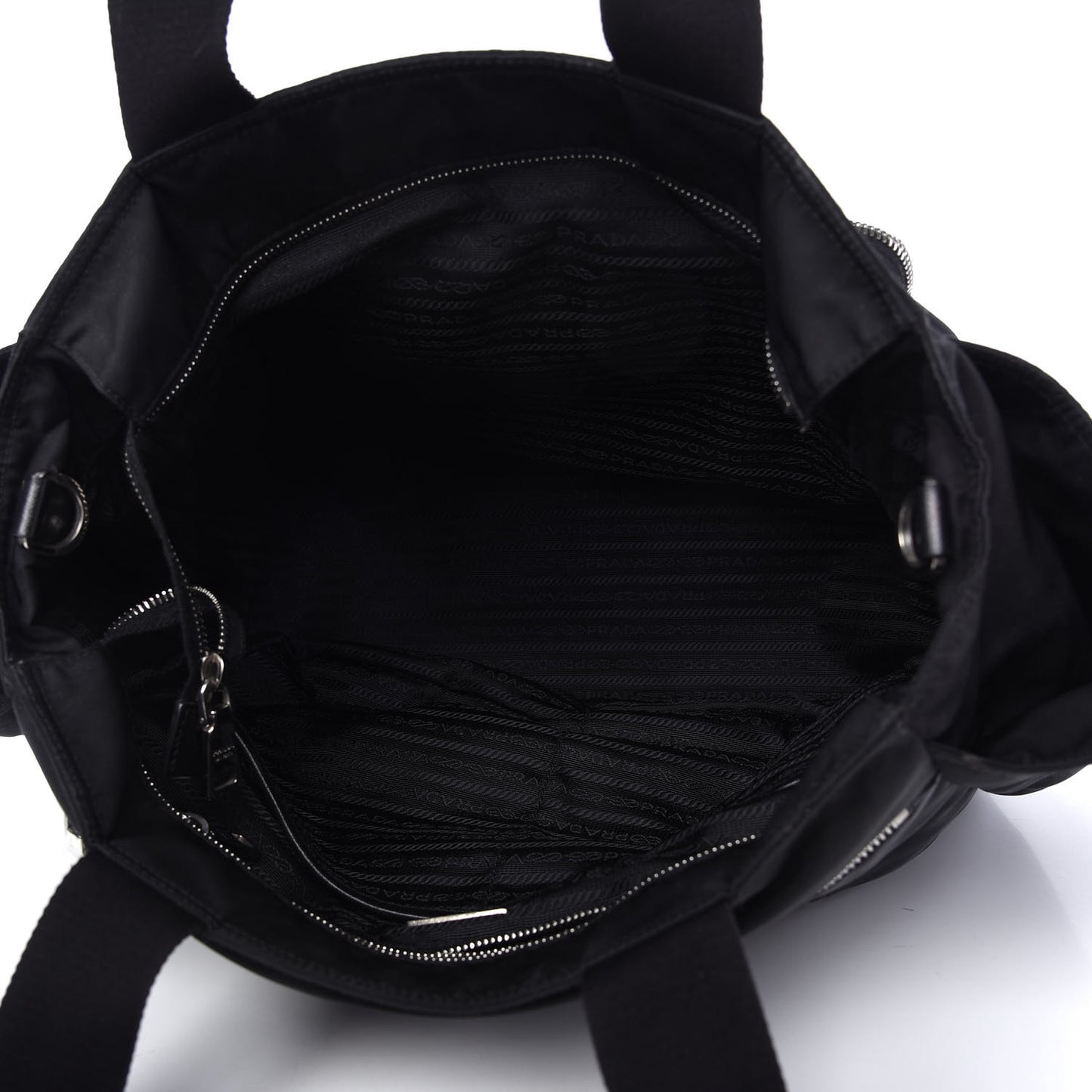 Tessuto Nylon Vela Diaper Bag Black