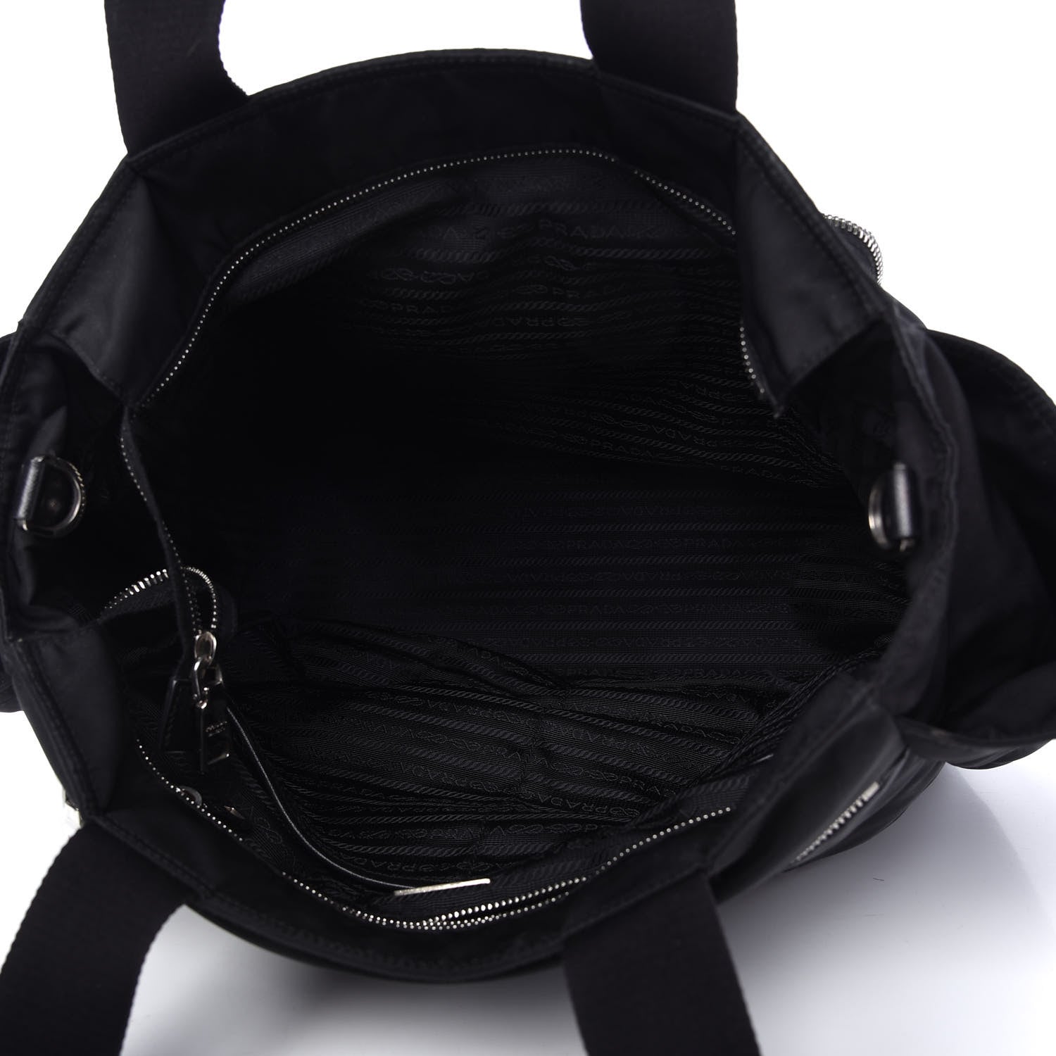 Prada Tessuto Nylon Vela Diaper Bag Black 5 of 11