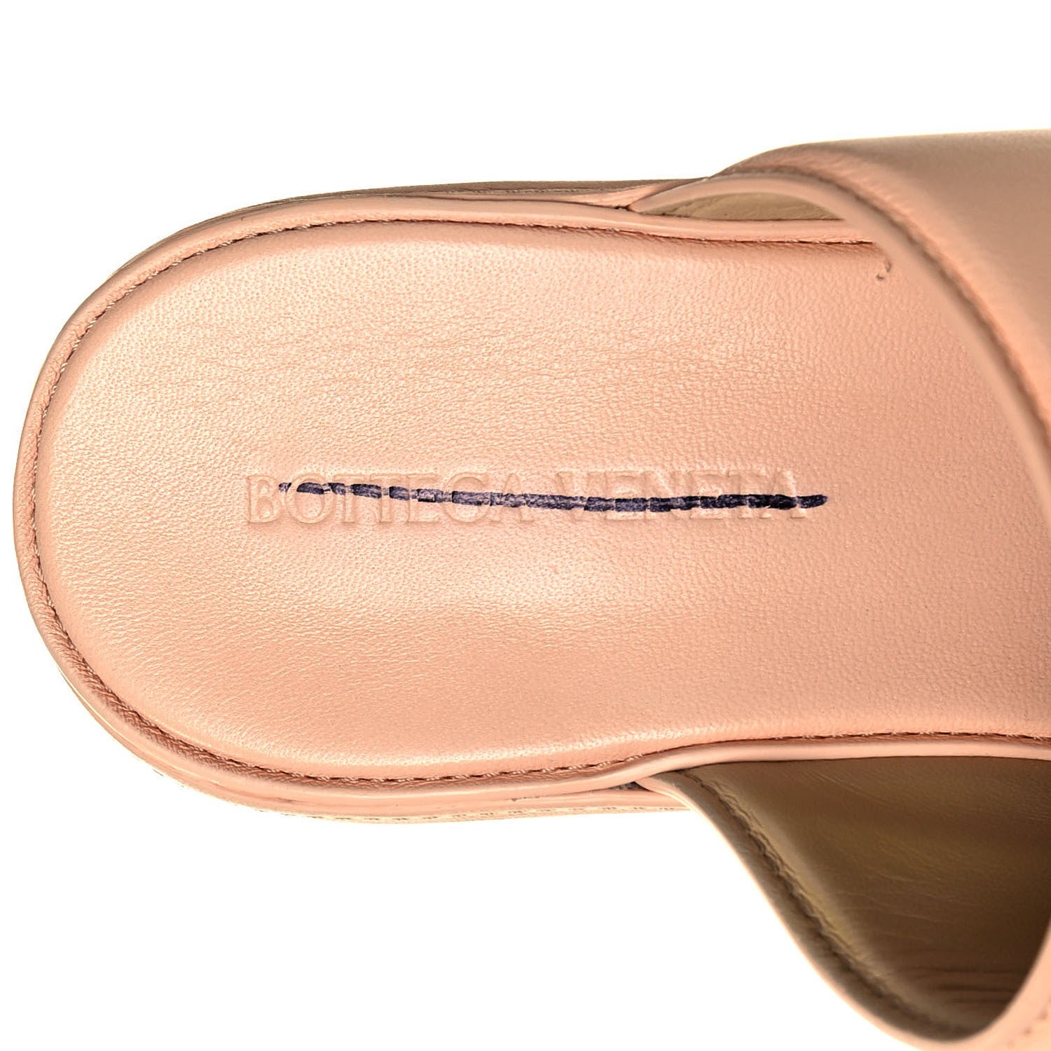 Bottega Veneta Nappa Slide Platform 115 Wedge Sandals 38 Macaroon 6 of 10