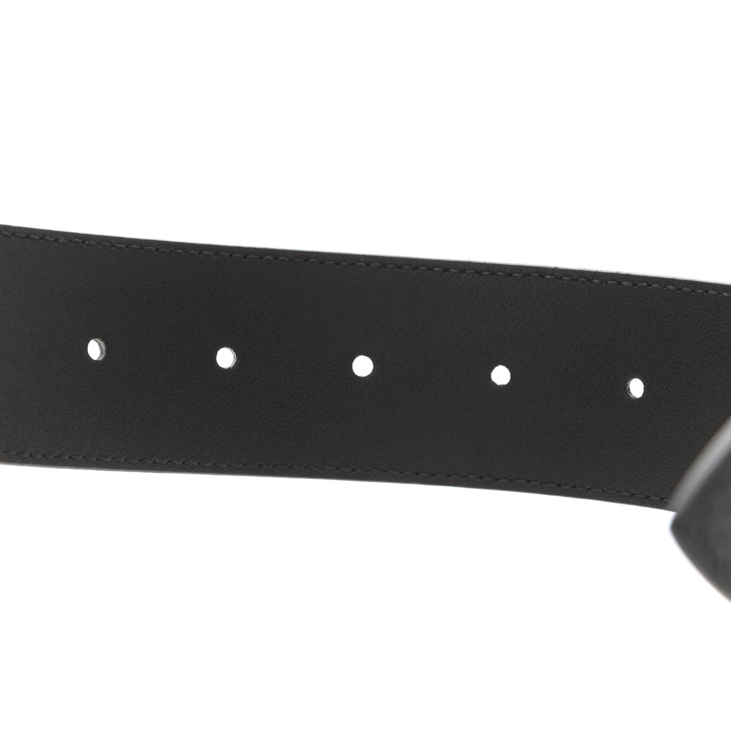 Gucci Textured Calfskin Double G 40mm Belt 85 34 Black 4 of 5