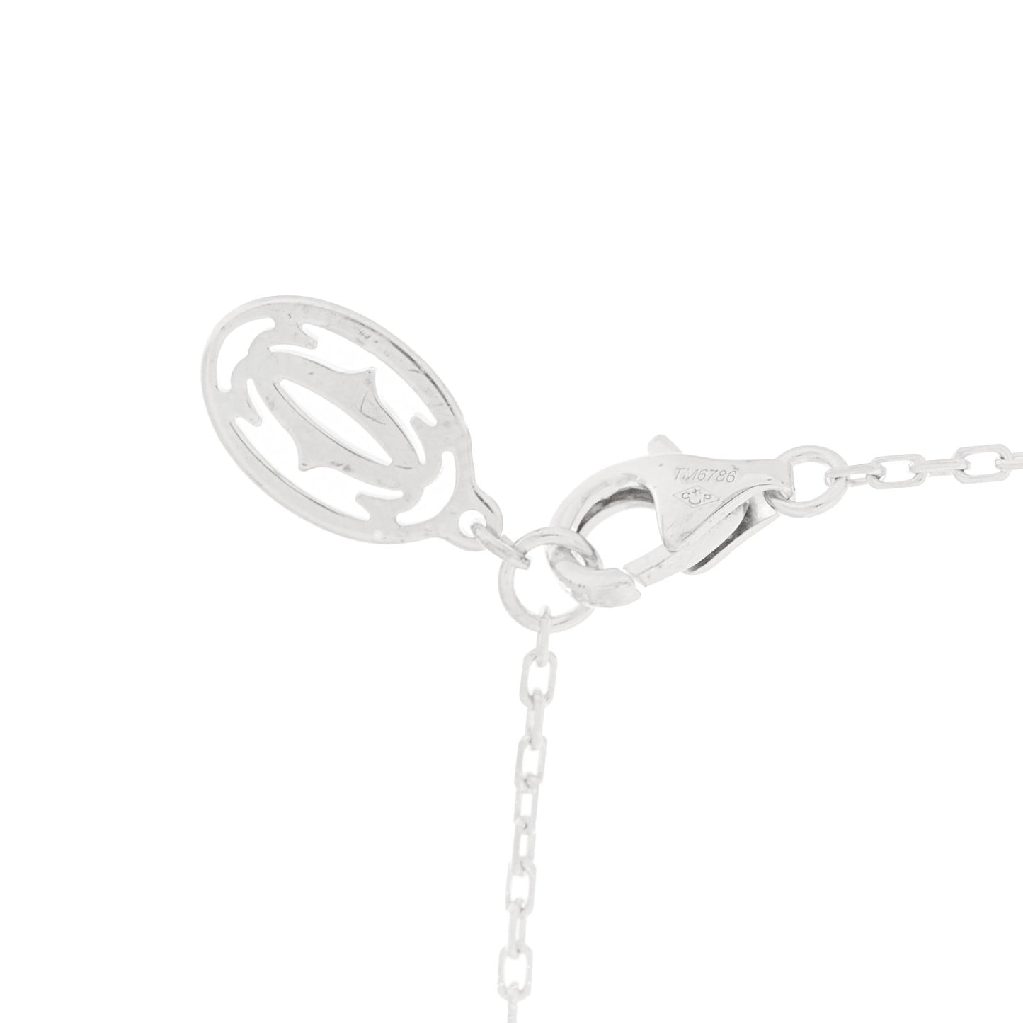 18K White Gold Diamond SM D'Amour Pendant Necklace