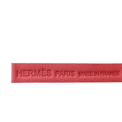 Hermes Lambskin Carmen Tassel Key Holder Rose Azalee 3 of 3