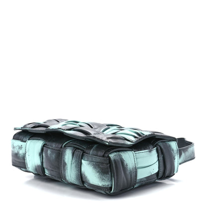 Bottega Veneta Foulard Tie Dye Maxi Intrecciato Padded Cassette Crossbody Bag Celadon Inkwell 10 of 12