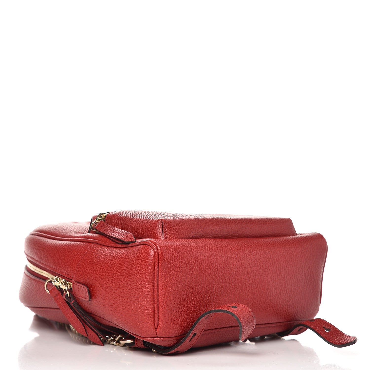 Gucci Pebbled Calfskin Soho Chain Backpack Red 4 of 7