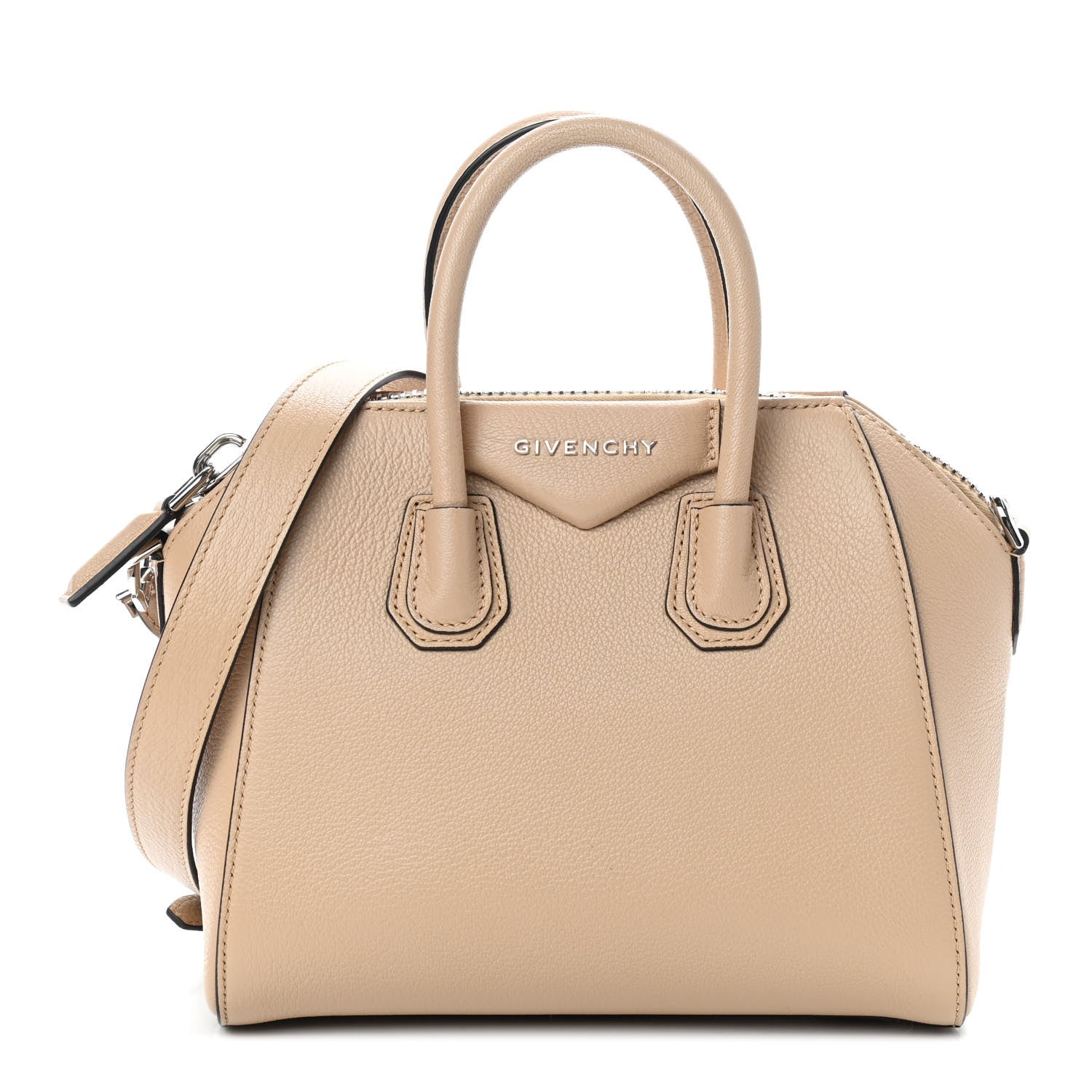 Givenchy Sugar Goatskin Mini Antigona Beige Camel 1 of 9