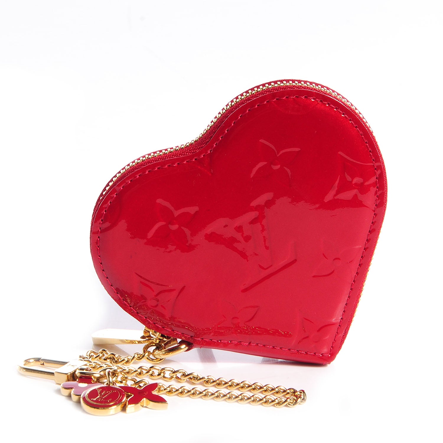 Louis Vuitton Vernis Coeur Heart Coin Purse Pomme D'Amour 1 of 8