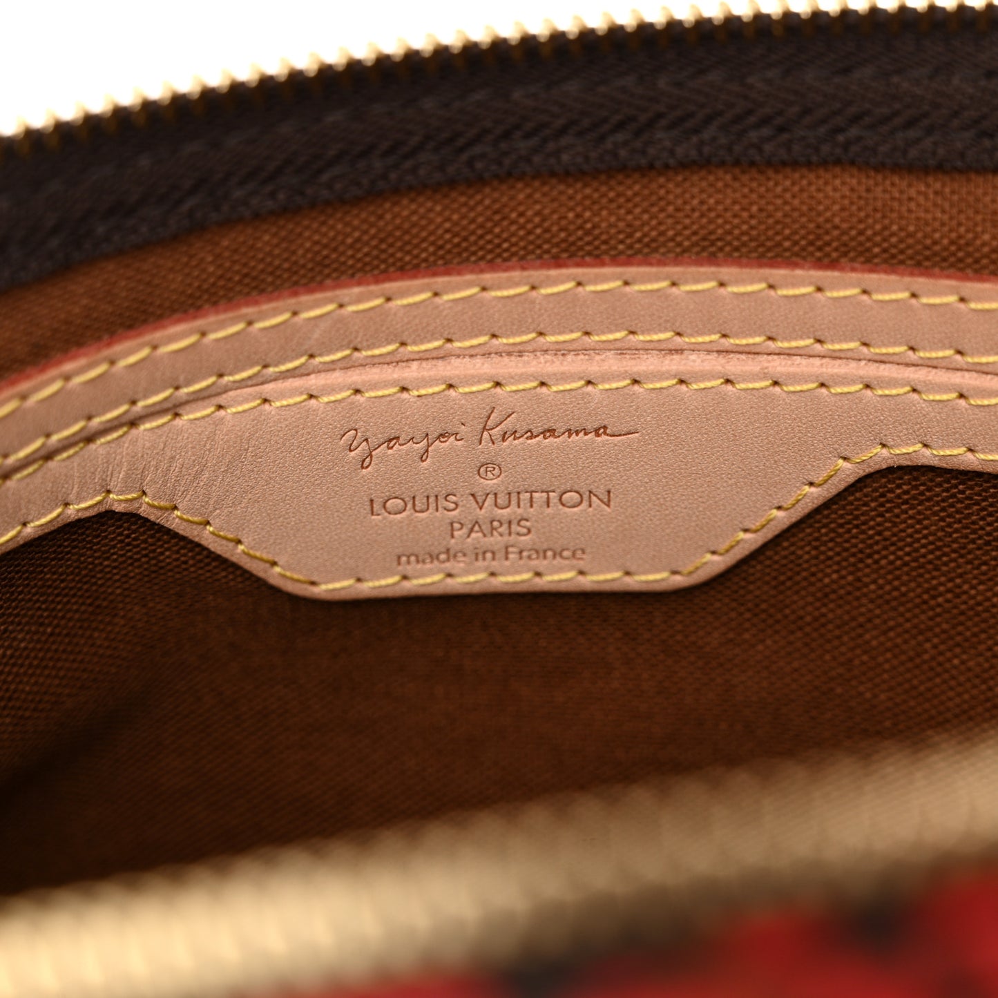 Monogram Kusama Town Speedy 30 Red