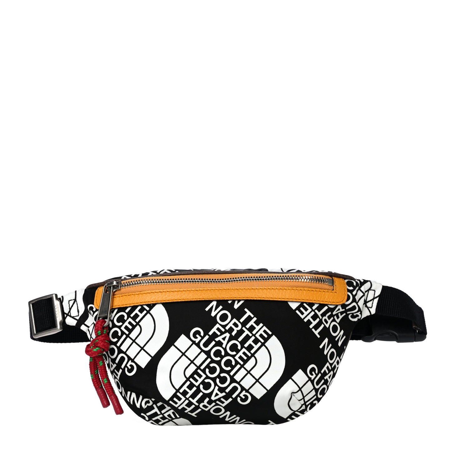 X THE NORTH FACE Econyl Nylon Belt Bag Black Ivory Crop