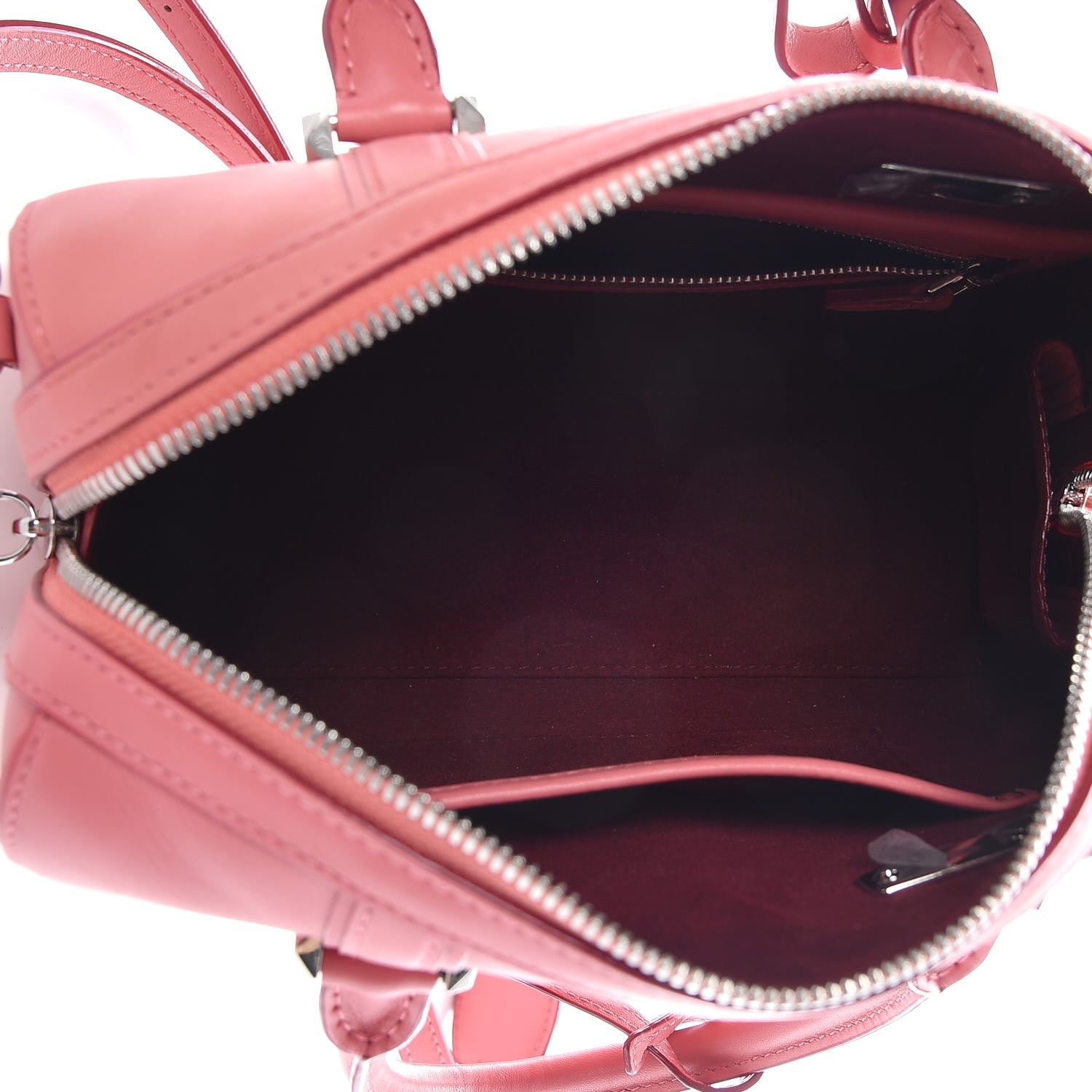 MCM Calfskin Small Essential Boston Bag Pink 6 of 15