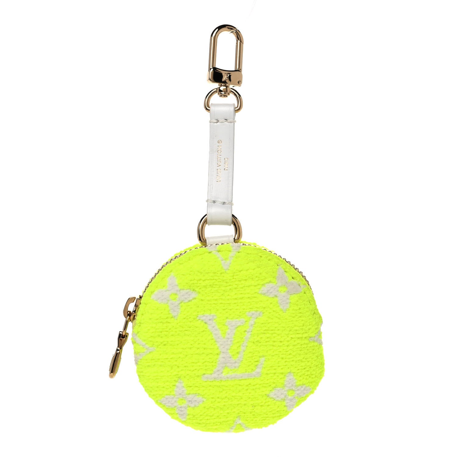 Louis Vuitton Fabric LV Match Ellipse BB Round Coin Purse Yellow 1 of 5